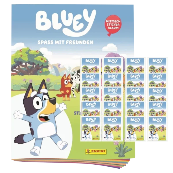 Panini Bluey Sticker Album + 20 Tüten – Sammel-Bundle 2025