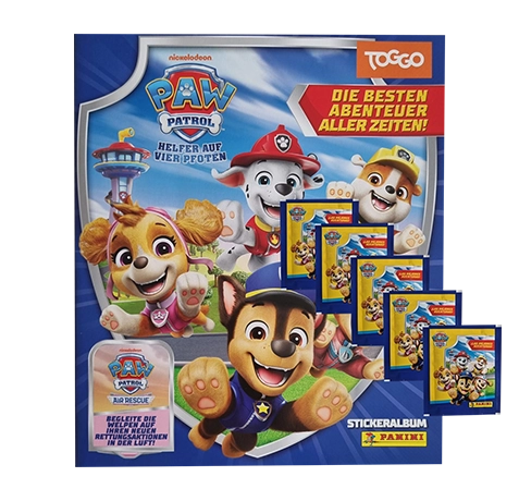 Panini Paw Patrol Sticker Serie 11 Air Rescue – Stickeralbum + 5× Stickertüten