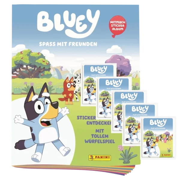 Panini Bluey Sticker Album + 5 Tüten – Sammel-Bundle 2025
