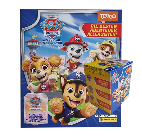 Panini Paw Patrol Sticker Serie 11 Air Rescue: Stickeralbum + 1× Display (36 Tüten)