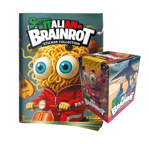 Panini Skifidol Italian Brainrot Sticker | 1x Stickeralbum + 1x Display je 36x Stickertüten