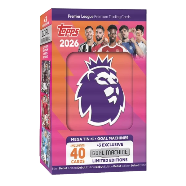 Topps Premier League Trading Cards 2025/26 Mega Tin 1 Goal Machine