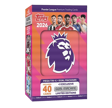 Topps Premier League Trading Cards 2025/26 Mega Tin 1 Goal Machine
