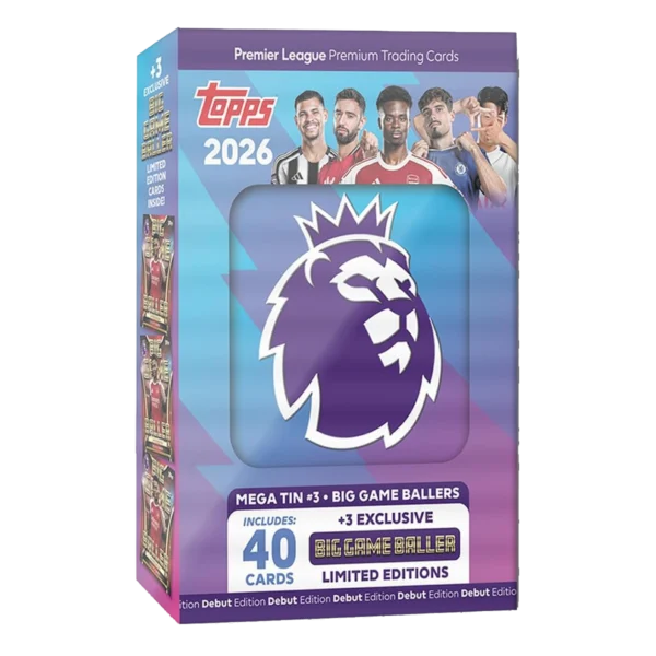 Topps Premier League Trading Cards 2025/26 Mega Tin 3 Big Game Baller