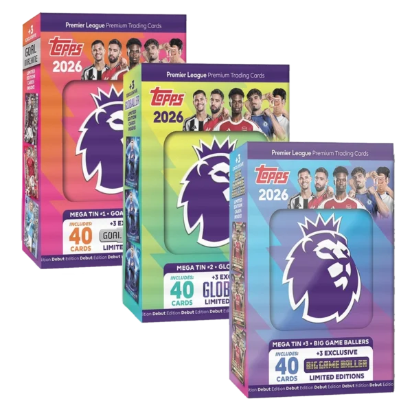 Topps Premier League Trading Cards 2025/26 Mega Tin Set