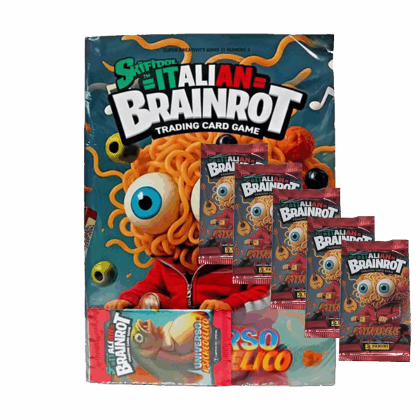 Panini Skifidol Italian Brainrot Trading Cards Bundle | Starterpack + 5 Booster (2025)