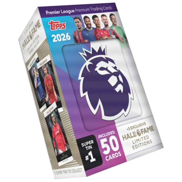 Topps Premier League Trading Cards 2025/26 Super Tin 1 Hall of Fame