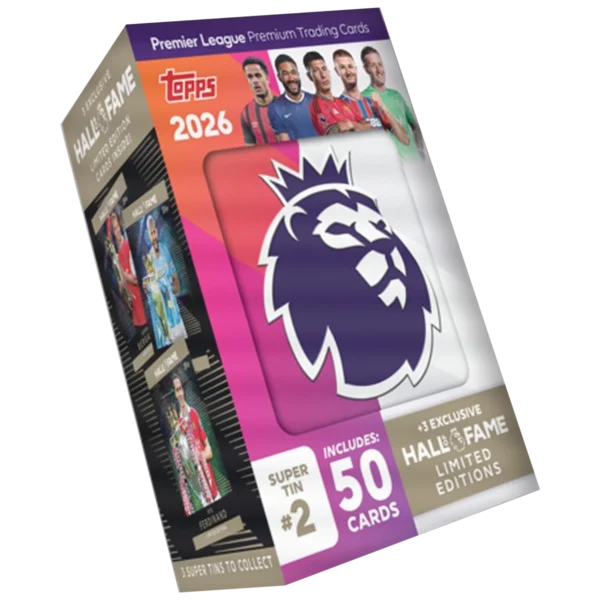 Topps Premier League Trading Cards 2025/26 Super Tin 2 Hall of Fame