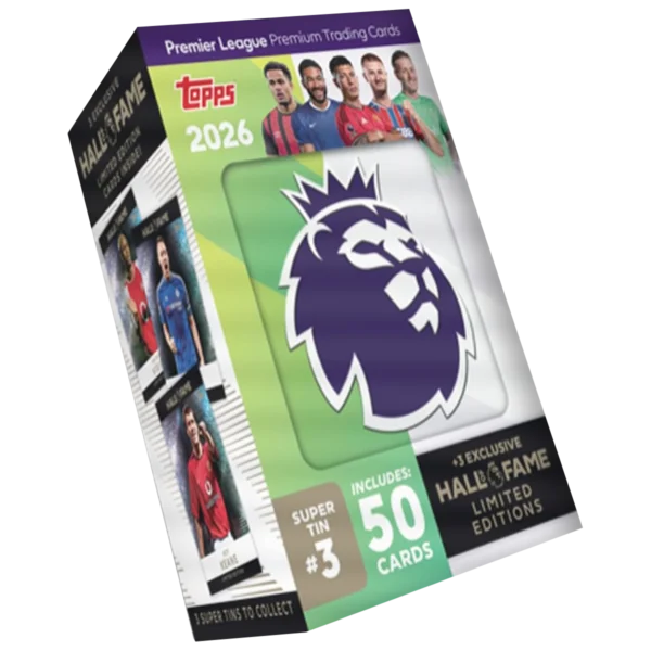 Topps Premier League Trading Cards 2025/26 Super Tin 3 Hall of Fame