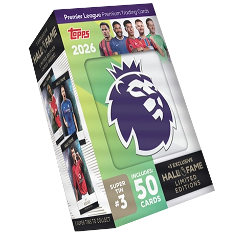 Topps Premier League Trading Cards 2025/26 Super Tin 3 Hall of Fame