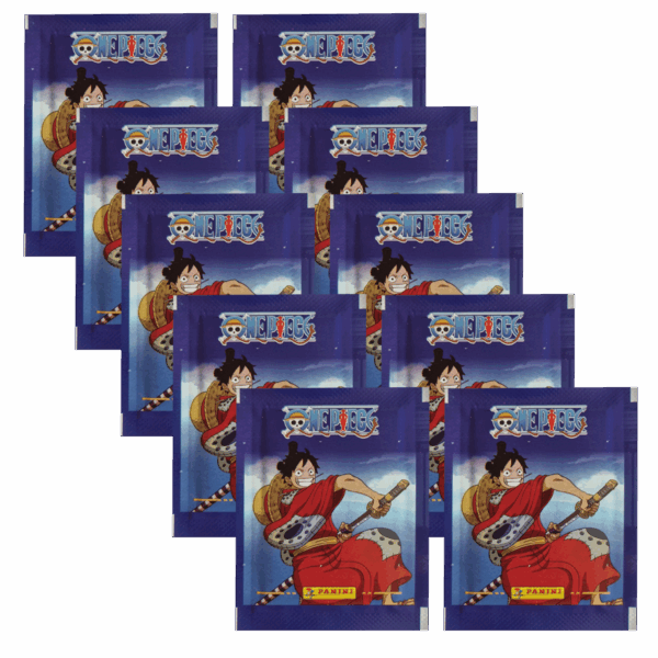 Panini One Piece Sticker Road to Egghead – 10 Stickertüten | Sparpaket mit 50 Stickern