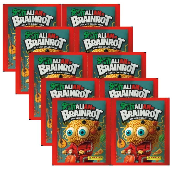 Panini Skifidol Italian Brainrot Sticker 2025 – 10 Tüten | 50 Sticker Sammelspaß