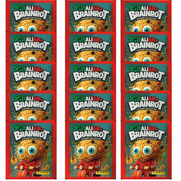 Panini Skifidol Italian Brainrot Sticker 2025 – 15 Tüten | 75 Sticker Sammelspaß