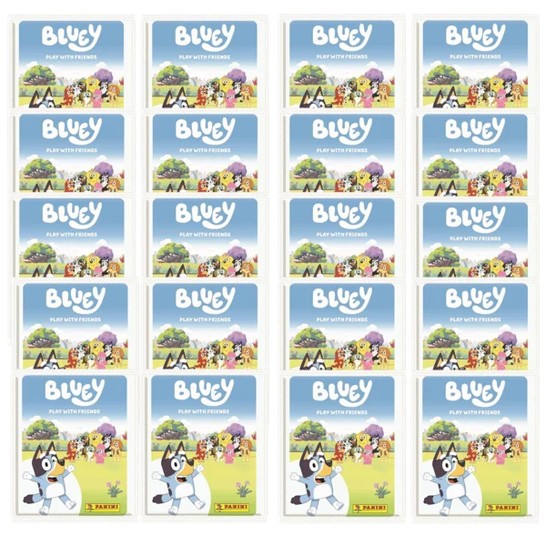 Panini Bluey Sticker 20 Tüten – Bundle 2025 mit 100 Stickern