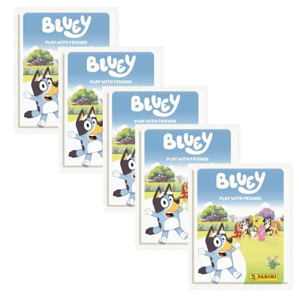 Panini Bluey Sticker 5 Tüten – Bundle 2025 mit 25 Stickern