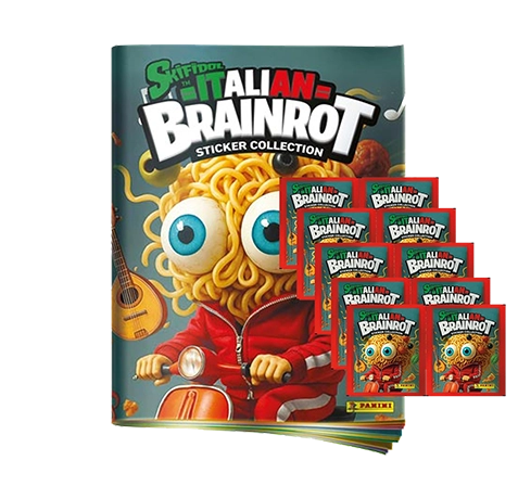 Panini Skifidol Italian Brainrot Sticker | 1x Stickeralbum + 10x Stickertüten