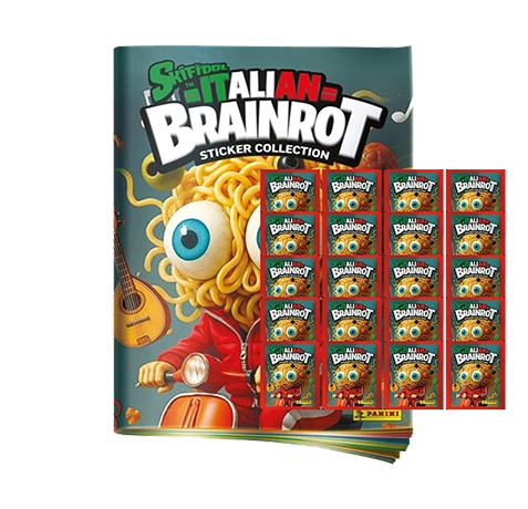 Panini Skifidol Italian Brainrot Sticker | 1x Stickeralbum + 20x Stickertüten