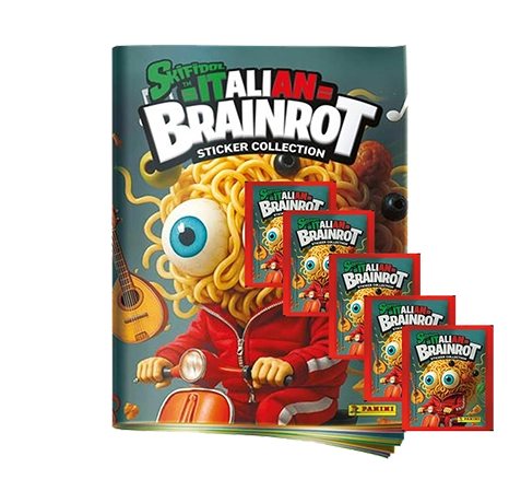 Panini Skifidol Italian Brainrot Sticker | 1x Stickeralbum + 5x Stickertüten