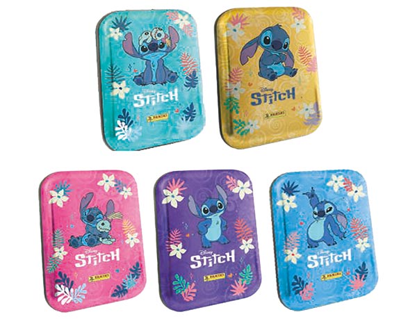 Panini Stitch Sticker Pocket Tin 2025 Set – alle 5 Designs | 175 Sticker