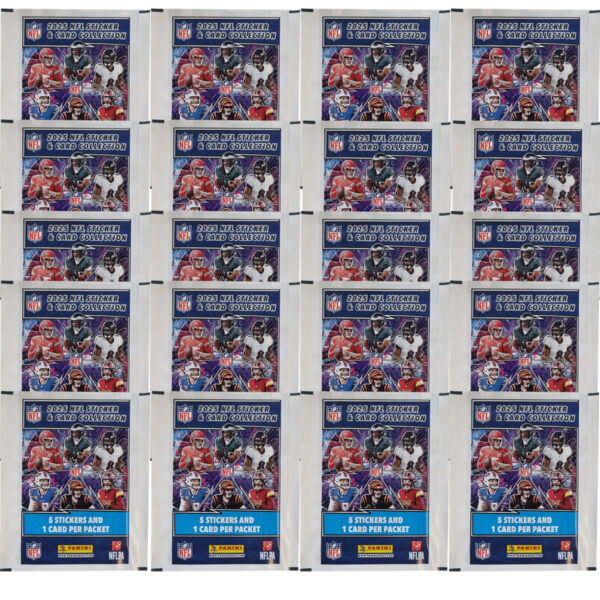 Panini NFL Sticker & Cards 2025 | 20 Stickertüten