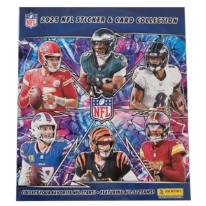 Panini NFL Sticker & Cards 2025 Album | 72 Seiten + Cardholder
