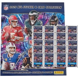 Panini NFL Sticker & Cards 2025 Bundle | Album + 20 Tüten