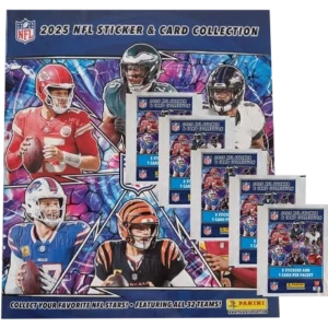 Panini NFL Sticker & Cards 2025 Bundle | Album + 5 Tüten