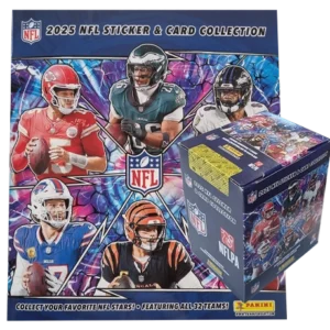 Panini NFL Sticker & Cards 2025 Bundle | Display + Album (50 Tüten)