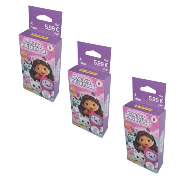 Panini Gabbys Dollhouse Trading Cards | 3× ECO Blister (Bundle)