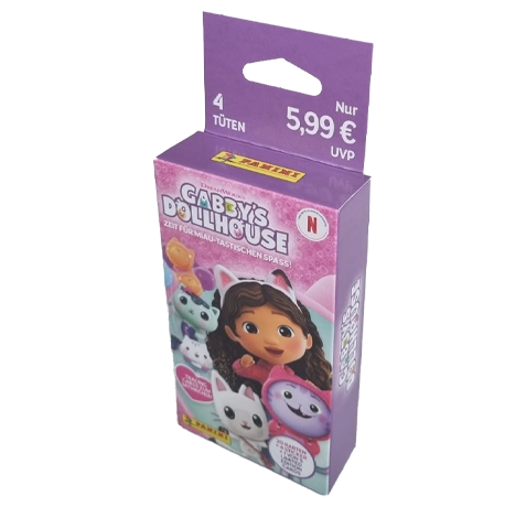 Panini Gabbys Dollhouse Trading Cards ECO Blister | 4 Booster + LE Card