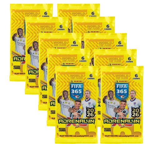 Panini FIFA 365 2026 Adrenalyn XL – 10 Booster (60 Karten) – 13,99 €