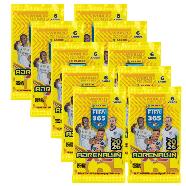 Panini FIFA 365 2026 Adrenalyn XL – 10 Booster (60 Karten) – 13,99 €