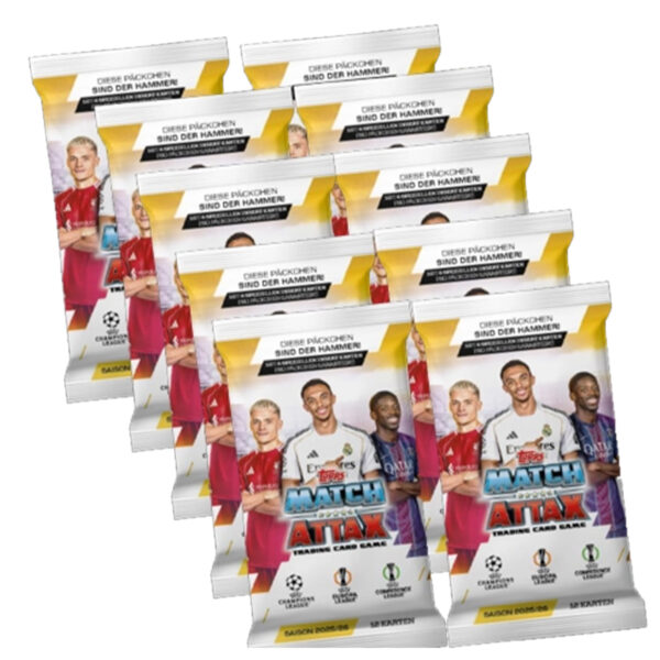 Topps Match Attax Champions League 2025/26 Booster Bundle (10 Stück) | Vorverkauf
