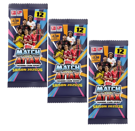 Topps Match Attax Bundesliga 2025/26 | 3x Booster | jetzt vorbestellen