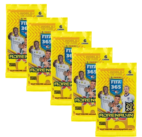 Panini FIFA 365 2026 Adrenalyn XL – 5 Booster (30 Karten) – ~3 % günstiger