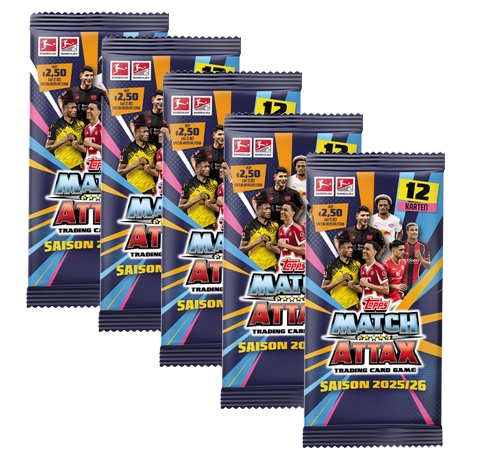 Topps Match Attax Bundesliga 2025/26 | 5x Booster | jetzt vorbestellen