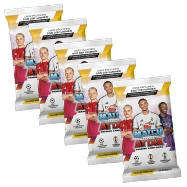 Topps Match Attax Champions League 2025/26 Booster Bundle (5 Stück) | Vorverkauf