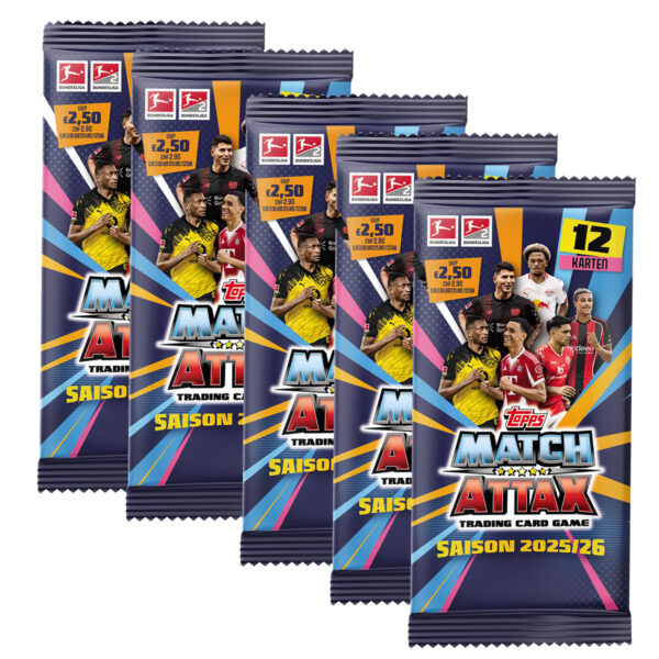 Topps Match Attax Bundesliga 2025/26 | 5x Booster | jetzt vorbestellen