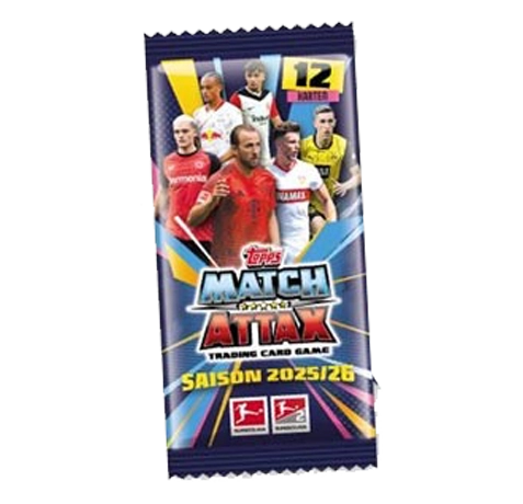 Topps Match Attax Bundesliga 2025/26 Booster | 12 Karten Vorverkauf