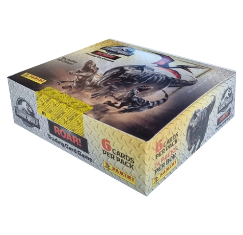 Panini Jurassic World ROAR 24er Display – 24 Booster (6 Karten + 1 Regelkarte)