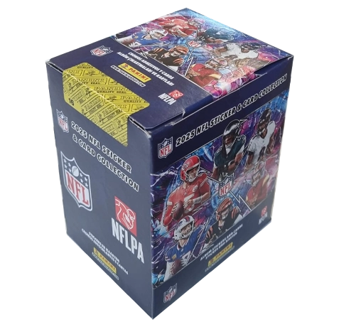 Panini NFL Sticker & Cards 2025 Display | 50 Tüten (5 Sticker + 1 Card) – Angebot