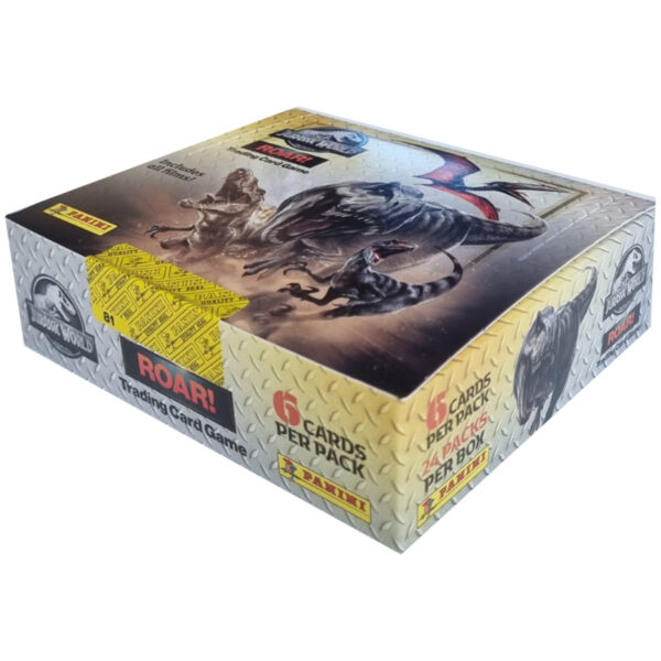 Panini Jurassic World ROAR 24er Display – 24 Booster (6 Karten + 1 Regelkarte)