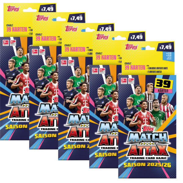 Topps Match Attax Bundesliga 2025/26 | 5x ECO Pack Blister