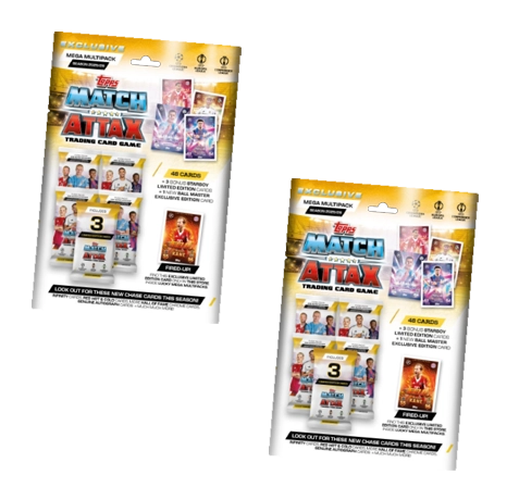Topps Match Attax Champions League 2025/26 EXCLUSIVE Mega Multipack Bundle (2 Stück) | Vorverkauf