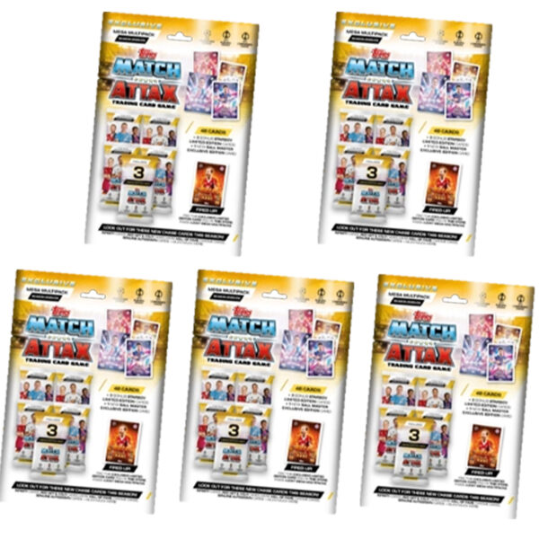 Topps Match Attax Champions League 2025/26 EXCLUSIVE Mega Multipack Bundle (5 Stück) | Vorverkauf