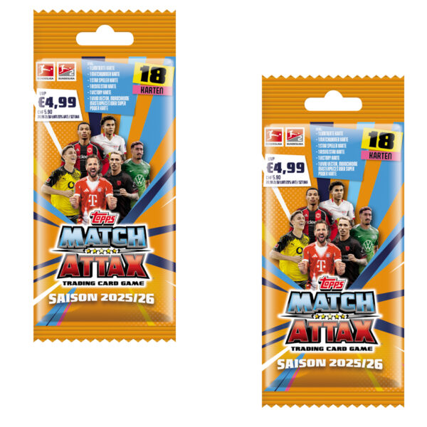 Topps Match Attax Bundesliga 2025/26 | 2x Power Pack Booster
