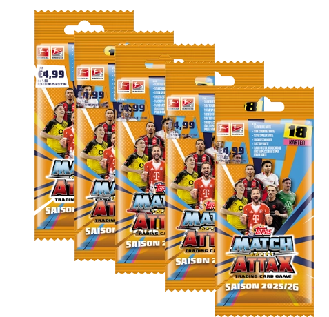 Topps Match Attax Bundesliga 2025/26 | 5x Power Pack Booster
