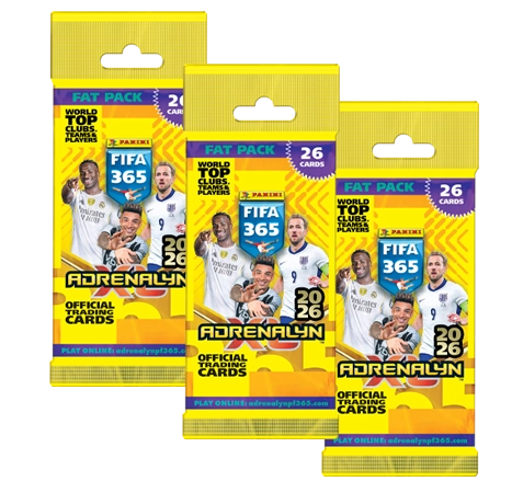 Panini FIFA 365 2026 Adrenalyn XL – 3 Fat Packs (Bundle) | 78 Karten