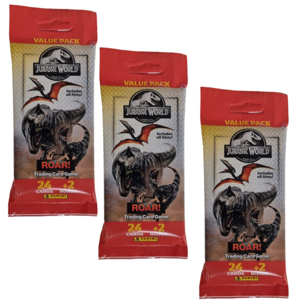 Panini Jurassic World ROAR – 3× Fat Pack Booster (XXL)
