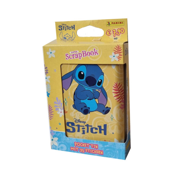 Panini Stitch Sticker Pocket Tin 2025 Gelb – 7 Stickertüten | Disney Sticker